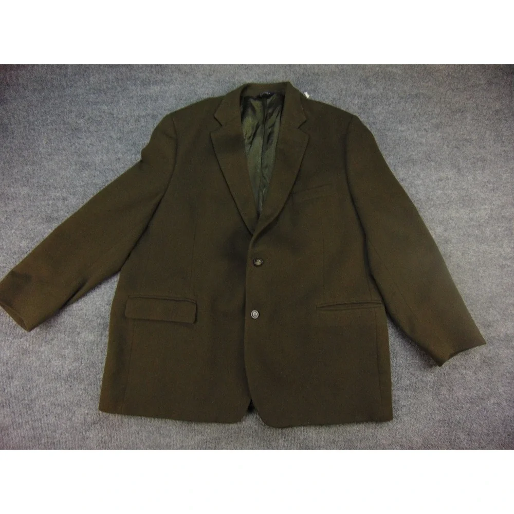Botany Green‎ Solid Camel Hair Blazer Mens 50 Regular Sport Coat Professional